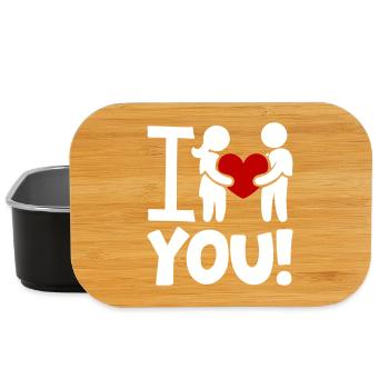 Ich Liebe Dich Valentinstag - Lunch Box - Schwarz - Vorne
