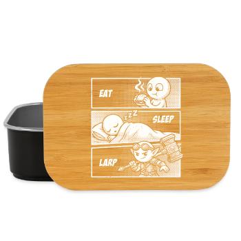 Eat Sleep LARP – La vie quotidienne d’un héros - Boîte à goûter - noir - Devant