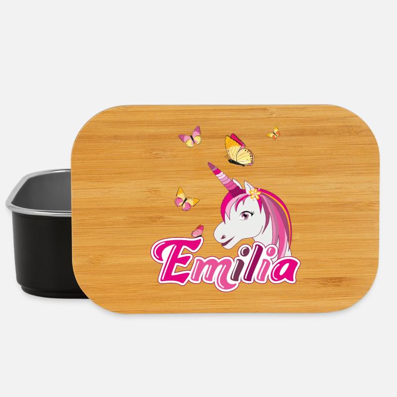 Emilia, maiden name, favorite name - Lunch Box - black