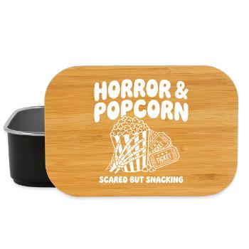Horror & Popcorn Vibes - Lunch Box - black - Front