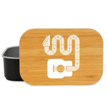 Abstract Acoustic Guitar - Lunch Box - black - Front