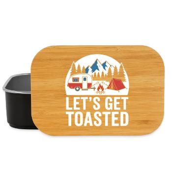 Lagerfeuer Camping Szene - Lunch Box - Schwarz - Vorne