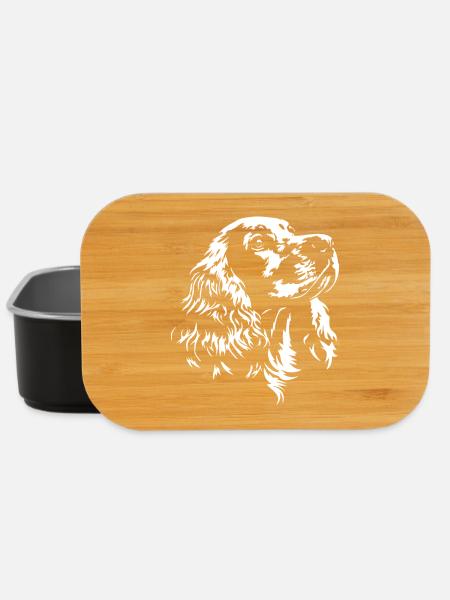 English Cocker Spaniel Silhouette Hunde Wilsigns - Lunch Box - Schwarz