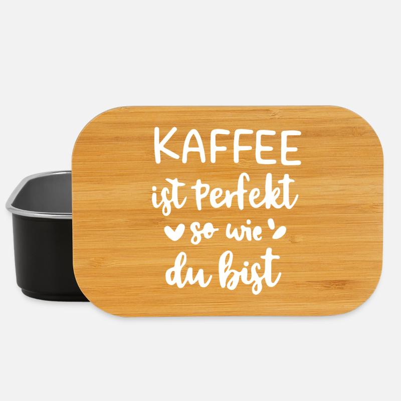 Kaffee ist Perfekt – so wie du bist - Lunch Box - Schwarz
