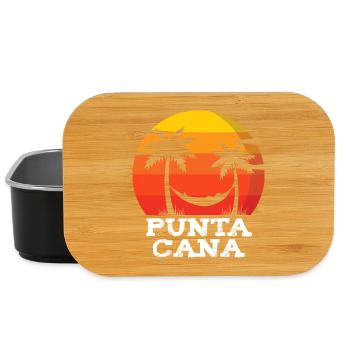 Punta Cana Sunset Palm Trees Souvenir - Lunch Box - black - Front