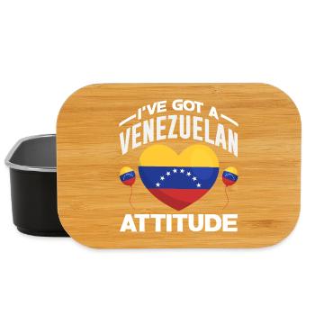 Drapeau du Venezuela Fierté & Maison Venezuela - Boîte à goûter - noir - Devant