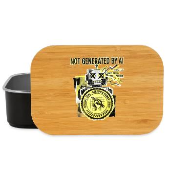 AI Human Error - Lunch Box - black - Front