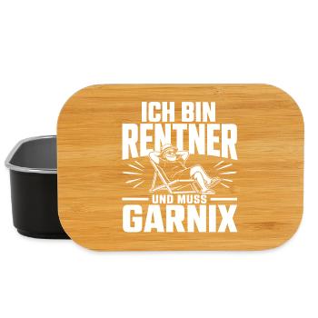 Ich bin Rentner - Lunch Box - Schwarz - Vorne