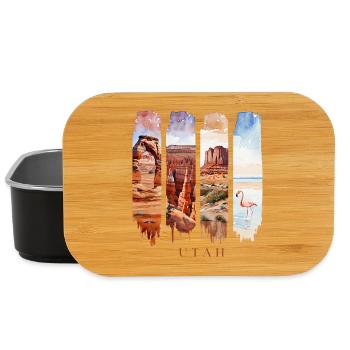 Utah Travel – Red Rocks & Desert Arches - Lunch Box - Schwarz - Vorne