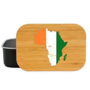 Elfenbeinküste Flagge Afrika used - Lunch Box - Schwarz - Vorne