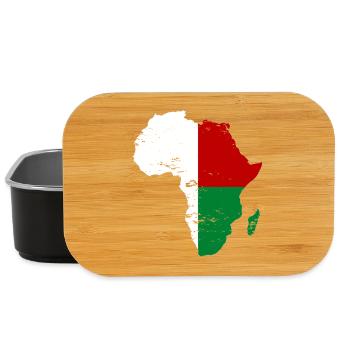 Madagaskar Flagge Afrika - Lunch Box - Schwarz - Vorne