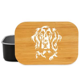 Irish Setter Kopf "Black Edition" - Lunch Box - Schwarz - Vorne