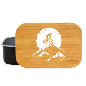Mountainbiking Zeichnung - Lunch Box - Schwarz - Vorne