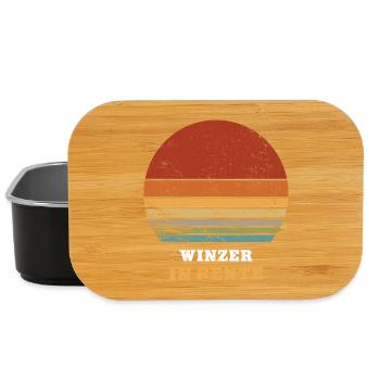 Winzer Rente Ruhestand Ruheständler Rentner - Lunch Box - Schwarz - Vorne