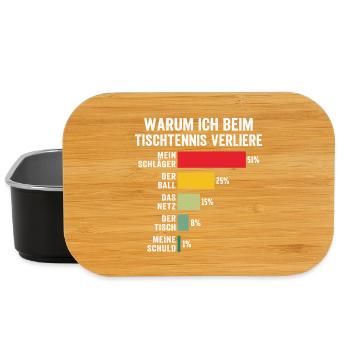 warum ich beim tischtennis verliere   - Lunch Box - Schwarz - Vorne