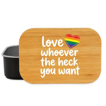 LGBTQ-Pride-Monat – Liebe, wen immer du willst - Lunch Box - Schwarz - Vorne