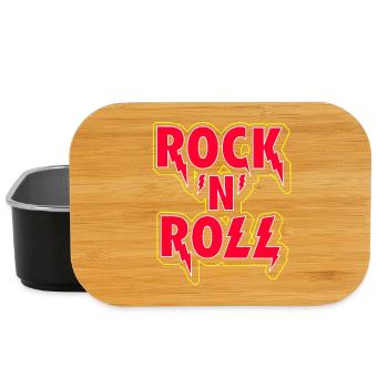 Rock 'n' Roll 3D-Logo - Lunch Box - Schwarz - Vorne