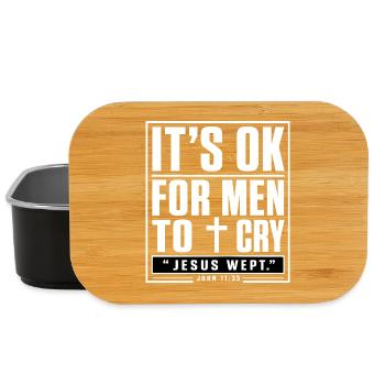Es ist in Ordnung, dass Männer weinen - Lunch Box - Schwarz - Vorne
