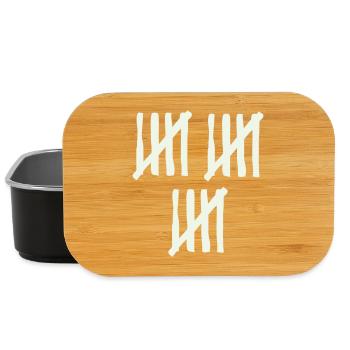 stripes_15 - Lunch Box - black - Front