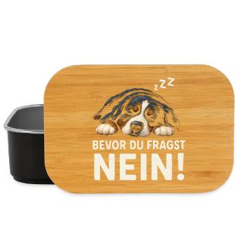 Berner Sennenhund Spruch Hundehalter Hunde Humor - Lunch Box - Schwarz - Vorne