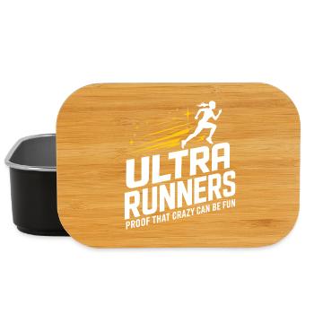 Ultraläufer beweisen, dass Verrücktheit Spaß machen kann - Lunch Box - Schwarz - Vorne