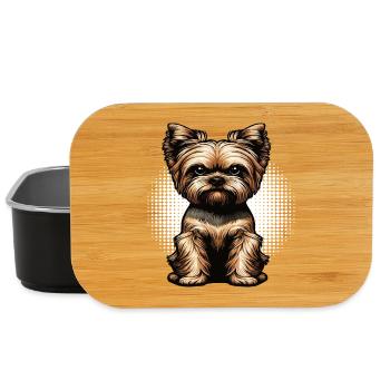 Yorkshire Terrier Yorkie Propriétaire Yorkie Yorkies - Boîte à goûter - noir - Devant