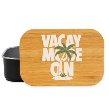 Vacay Mode On Palm Tree Design - Lunch Box - Schwarz - Vorne