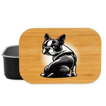 Boston Terrier Propriétaire de Boston Terrier Bostie - Boîte à goûter - noir - Devant
