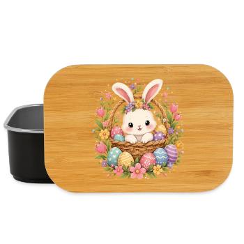 Osterhase-Geschenke Hip-Hop-Eiersuchtrupp - Lunch Box - Schwarz - Vorne