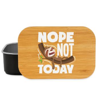 Lustiges Faultier Geschenk - Lunch Box - Schwarz - Vorne