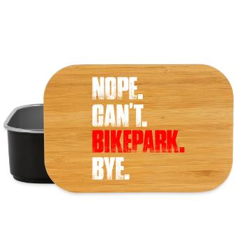 Nope can't bikepark bike mountain bike downhill - Lunch Box - black - Front