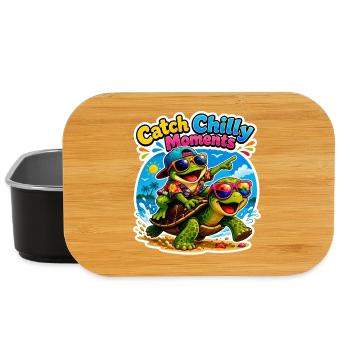 Urlaubs Vibes - Lunch Box - Schwarz - Vorne