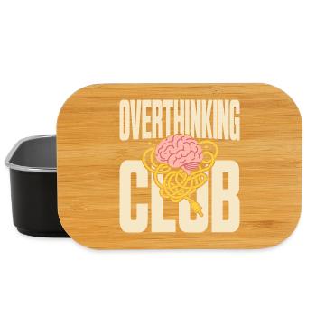 Overthinking Club mit Gedankenchaos - Lunch Box - Schwarz - Vorne
