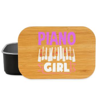 Cadeau pour musicien piano piano : idée cadeau - Boîte à goûter - noir - Devant