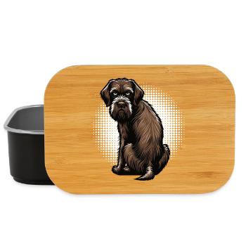 German Wirehaired German Wirehaired Owner - Lunch Box - black - Front