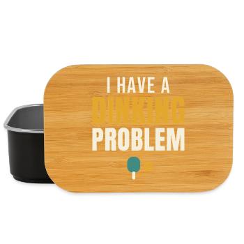 I Have A Dinking Problem Pickleball - Lunch Box - black - Front