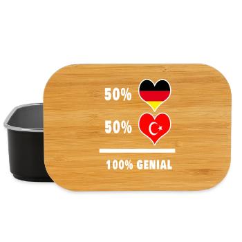Germany and Turkey awesome / Gift - Lunch Box - black - Front