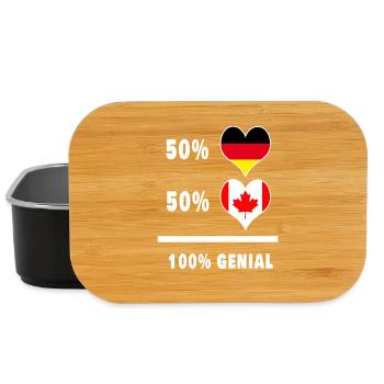Germany and Canada awesome / Gift - Lunch Box - black - Front