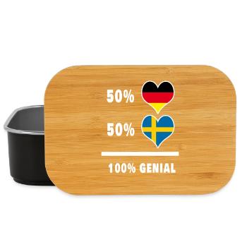 Germany and Sweden Genial / Gift Flag - Lunch Box - black - Front