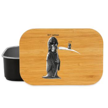 shit happens - Lunch Box - Schwarz - Vorne