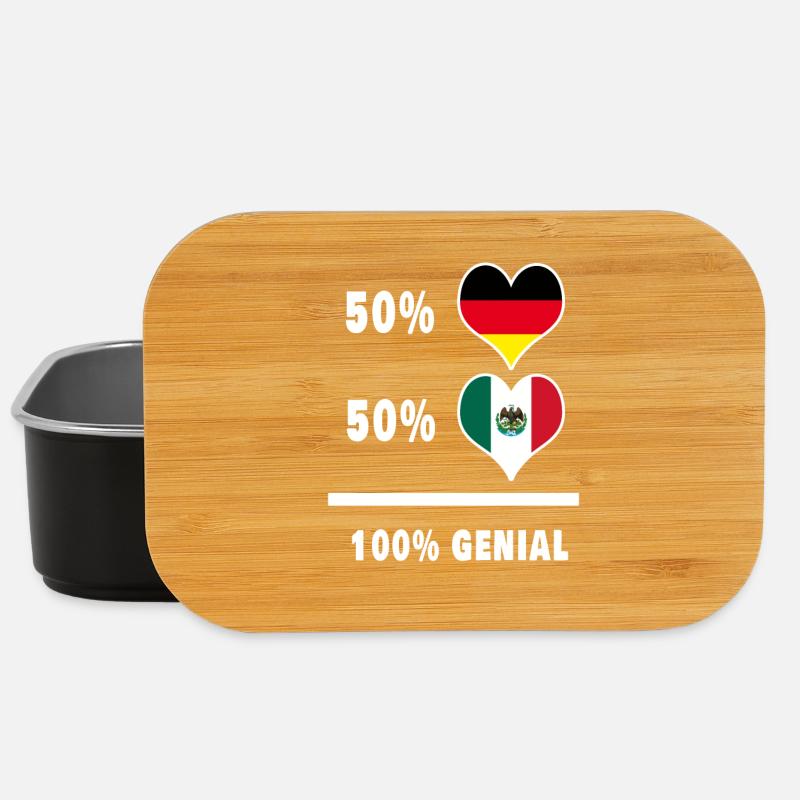 Deutschland und Mexiko Genial / Geschenk - Lunch Box - Schwarz