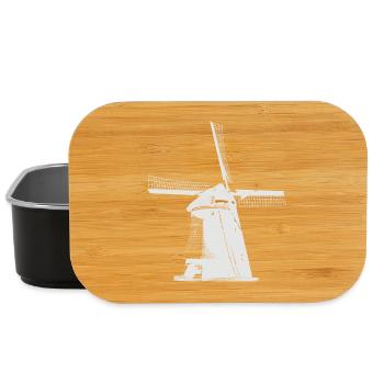 Moulin à vent Pays-Bas - Boîte à goûter - noir - Devant