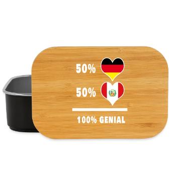 Germany and Peru Genial / Gift - Lunch Box - black - Front