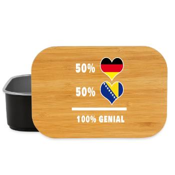 Deutschland und Bosnien Genial / Geschenk - Lunch Box - Schwarz - Vorne