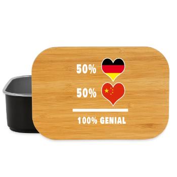Deutschland und China Genial / Geschenk - Lunch Box - Schwarz - Vorne