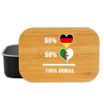 Deutschland und Algerien Genial / Geschenk - Lunch Box - Schwarz - Vorne
