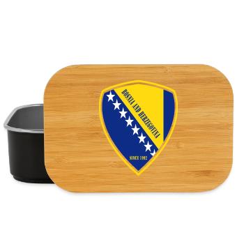 Bosnia coat of arms design - Lunch Box - black - Front