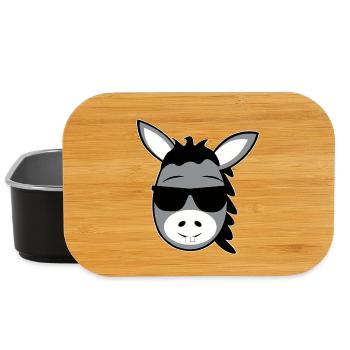 donkey - Lunch Box - black - Front