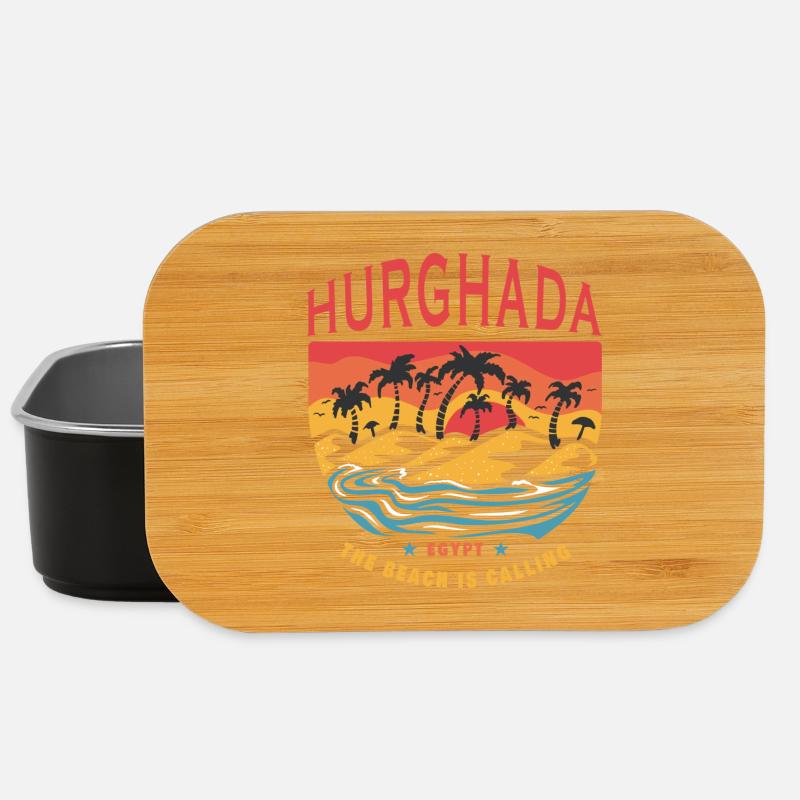 Hurghada Ägypten Beach Design - Lunch Box - Schwarz