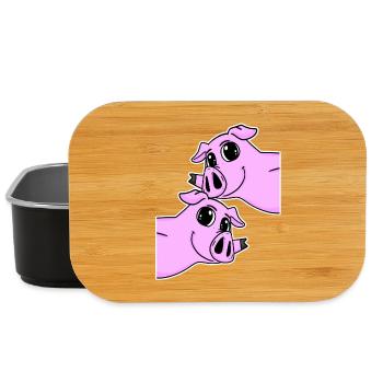 Cochons Cochons - Boîte à goûter - noir - Devant